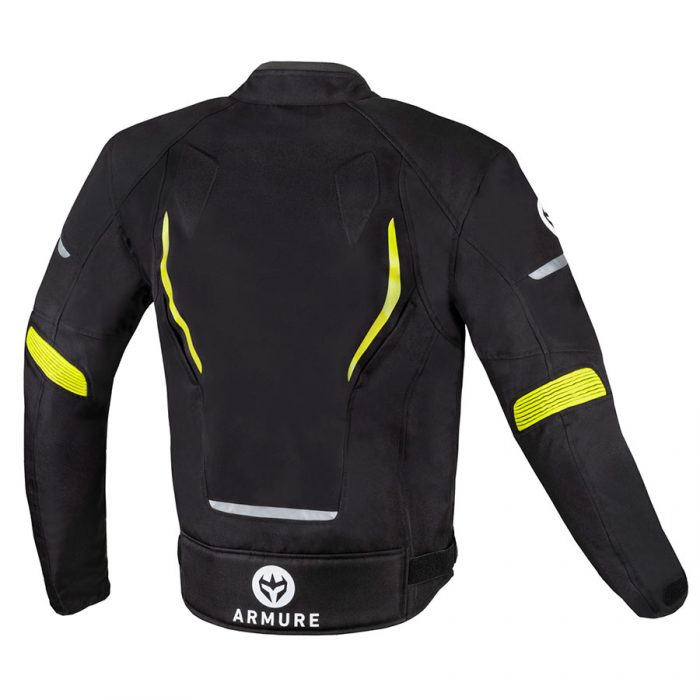 JACKET ARMURE HAMO WATERPROOF BLACK / YELLOW FLUO - Image 2