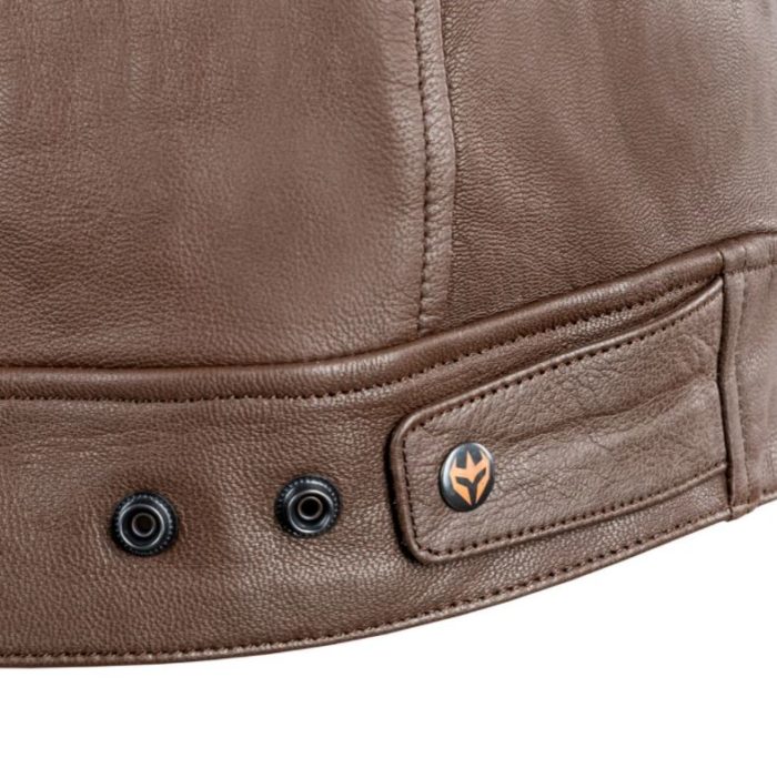 CHAQUETA ARMURE CHARLE LEATHER BROWN - Imagen 4