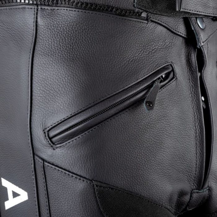 PANT ARMURE HAMO LEATHER BLACK / WHITE - Image 3