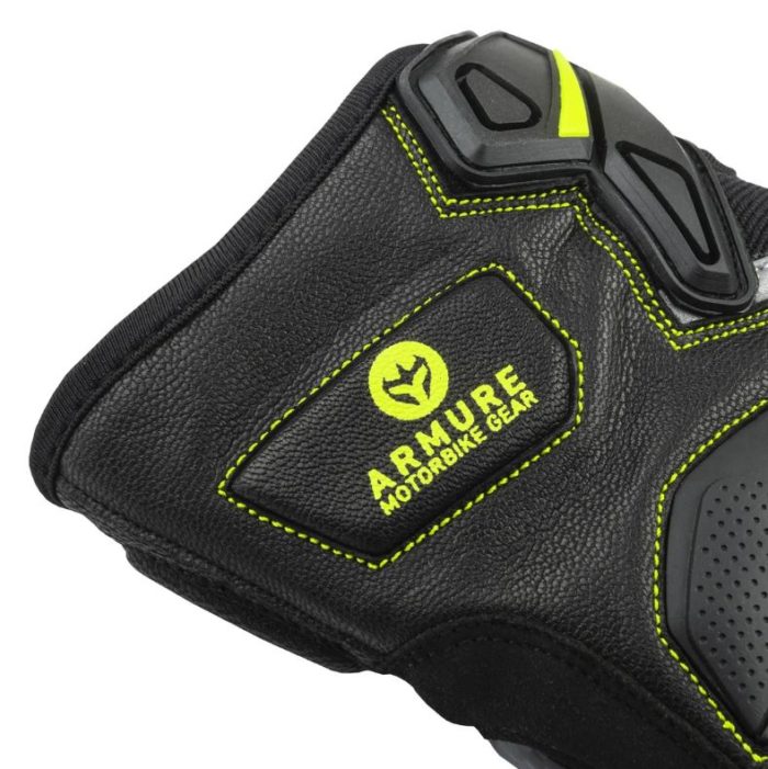 GLOVES ARMURE ASTRID VENTED BLACK YELLOW FLUO - Image 4