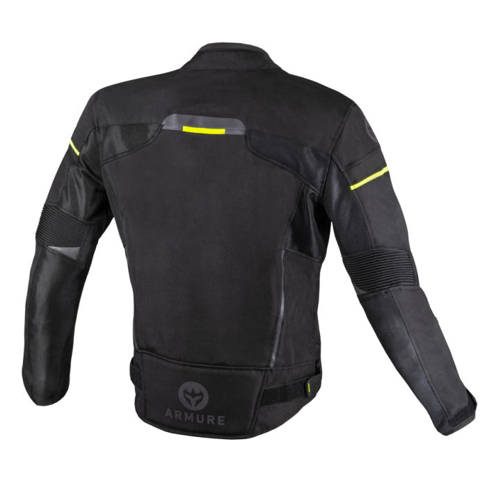 CHAQUETA ARMURE ULF VENTED v2 BLACK / YELLOW FLUO - Imagen 2