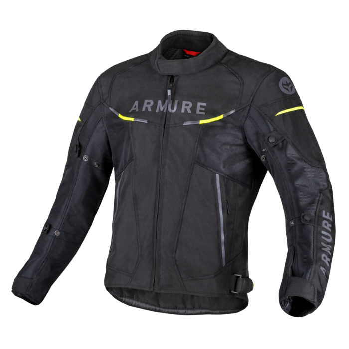 CHAQUETA ARMURE ULF VENTED v2 BLACK / YELLOW FLUO