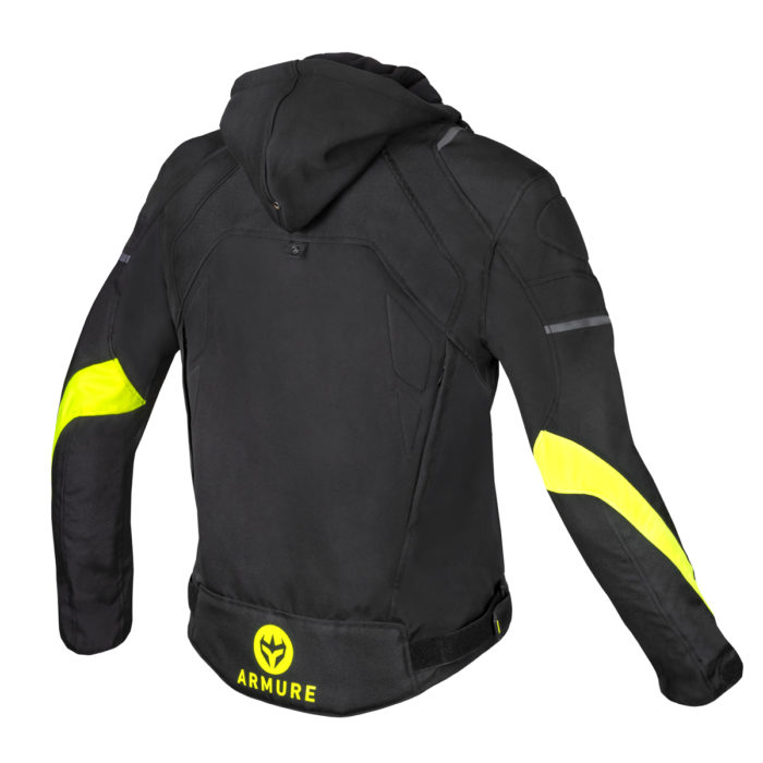 JACKET ARMURE RANKO WATERPROOF v2 BLACK / YELLOW FLUO - Image 2