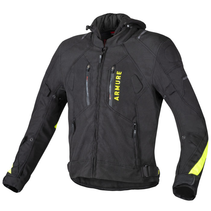 JACKET ARMURE RANKO WATERPROOF v2 BLACK / YELLOW FLUO