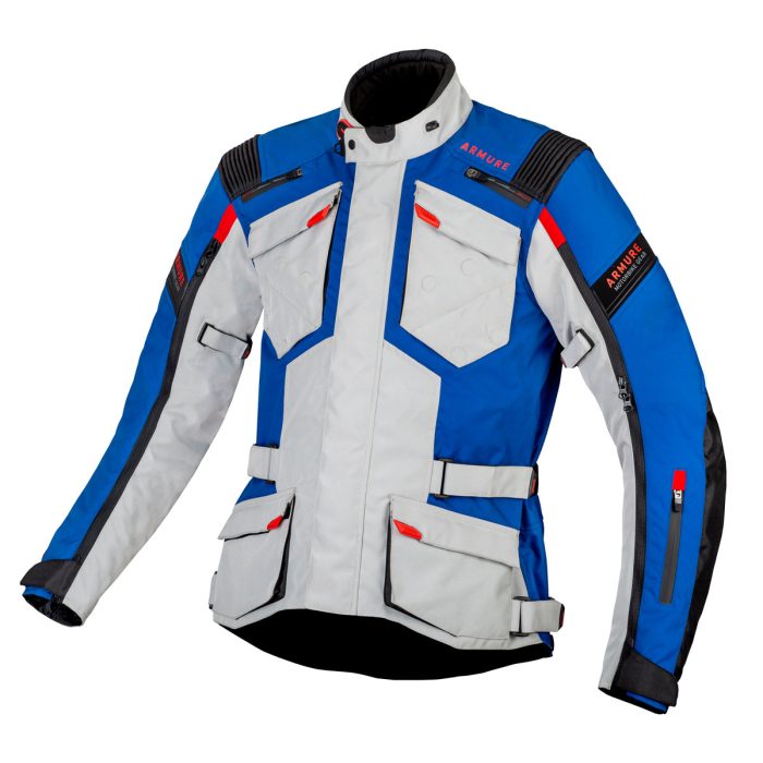 CHAQUETA ARMURE AREN WATERPROOF BLUE / IVORY