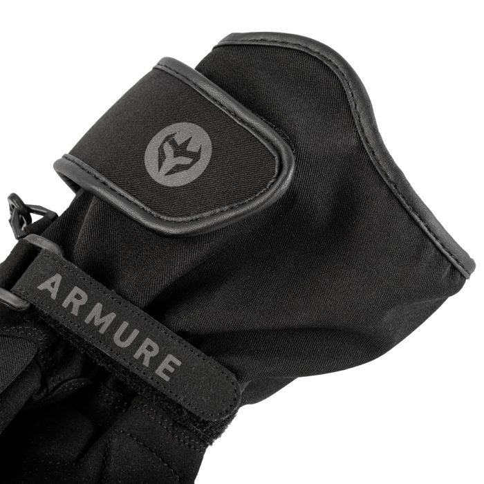 GLOVES ARMURE INGVAR WATERPROOF BLACK / YELLOW FLUO - Image 4