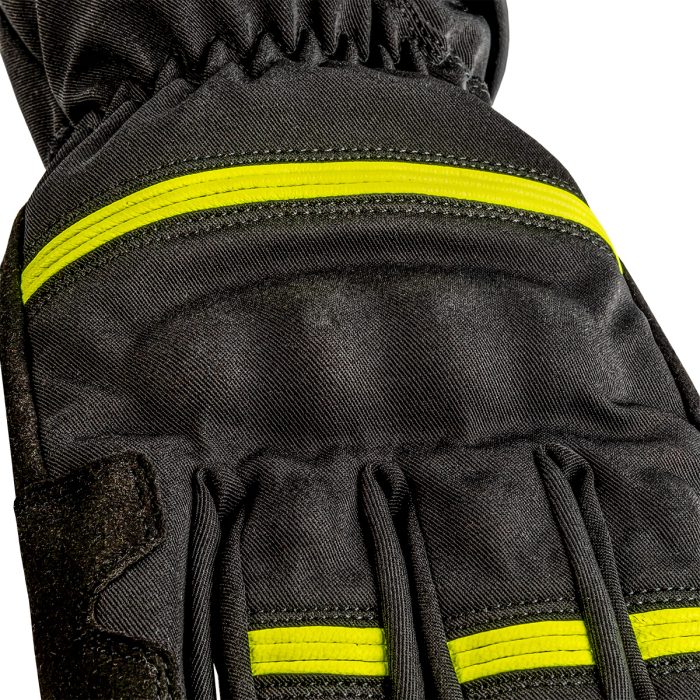 GLOVES ARMURE INGVAR WATERPROOF BLACK / YELLOW FLUO - Image 2