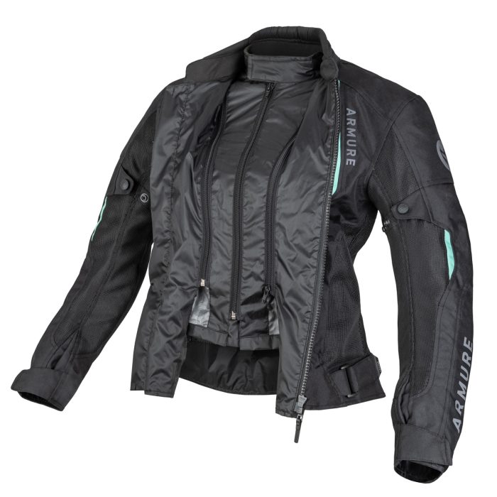 CHAQUETA ARMURE MILAN VENTED LADY BLACK / MINT - Imagen 2