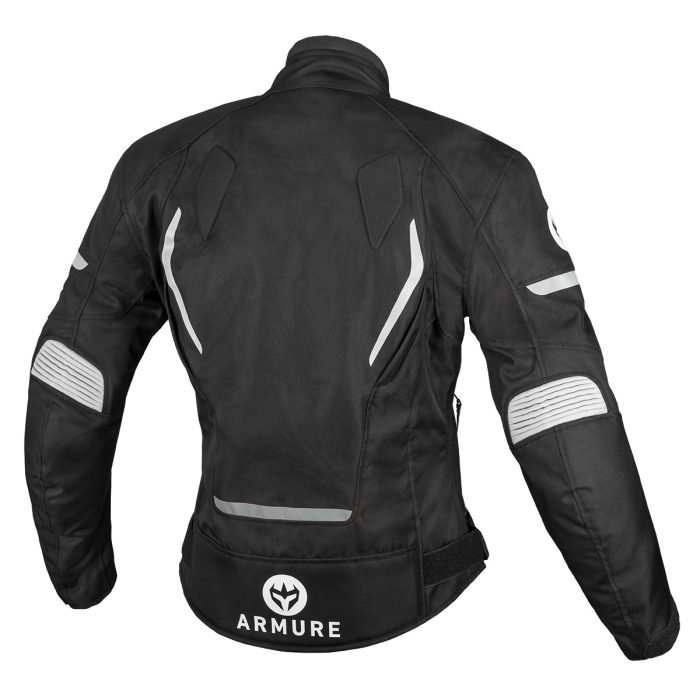 CHAQUETA ARMURE HAMO WATERPROOF LADY BLACK/WHITE - Imagen 2