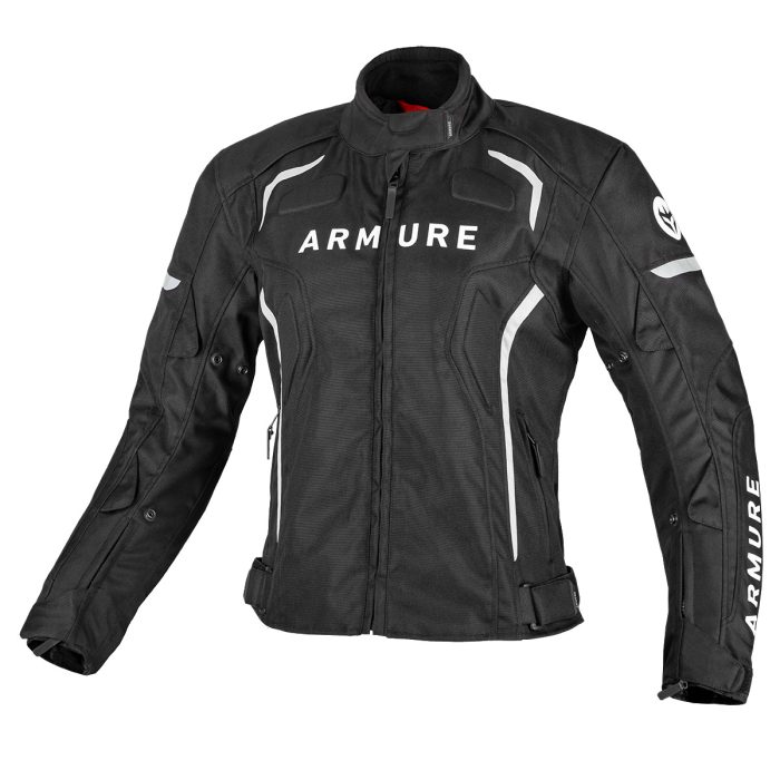 CHAQUETA ARMURE HAMO WATERPROOF LADY BLACK/WHITE