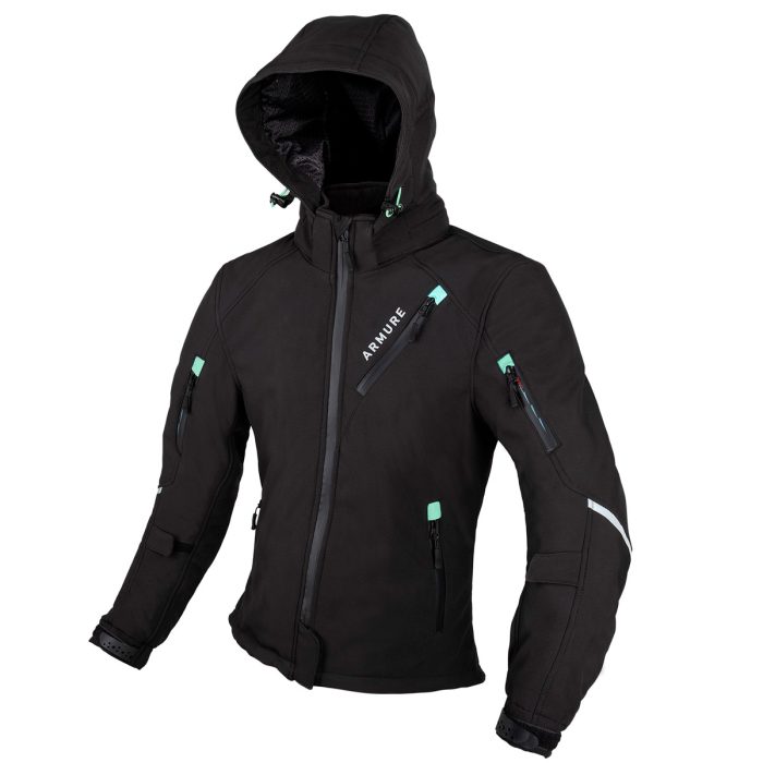 CHAQUETA ARMURE ELRIC LADY BLACK/MINT - Imagen 6