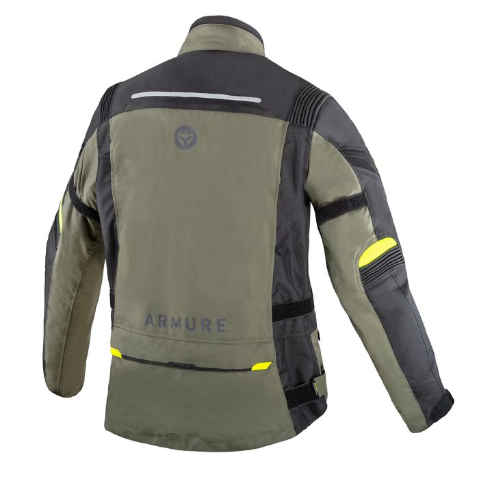 CHAQUETA ARMURE AREN WATERPROOF LADY BLACK / DARK GREY / YELLOW FLUO - Imagen 3