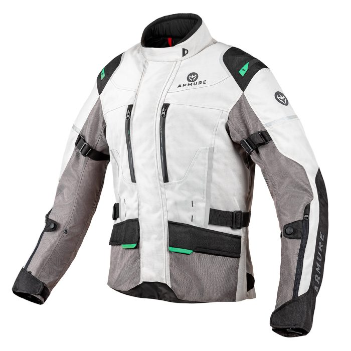 CHAQUETA ARMURE DUNE WATERPROOF LADY IVORY / GREY / MINT