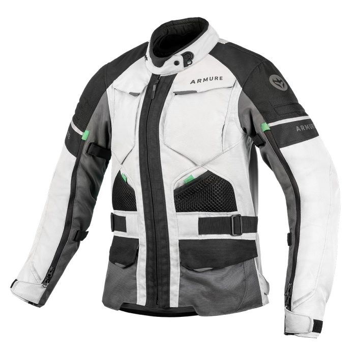 CHAQUETA ARMURE LAMBERT WATERPROOF LADY IVORY/BLACK/GREY