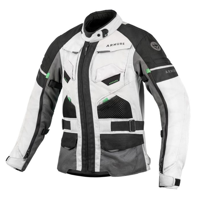 CHAQUETA ARMURE LAMBERT WATERPROOF LADY IVORY/BLACK/GREY - Imagen 2