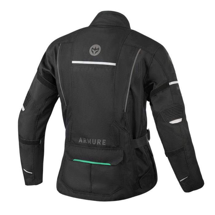 CHAQUETA ARMURE LAMBERT WATERPROOF LADY BLACK / MINT - Imagen 3