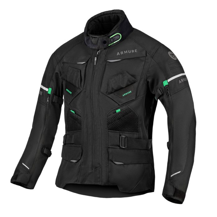 CHAQUETA ARMURE LAMBERT WATERPROOF LADY BLACK / MINT - Imagen 2