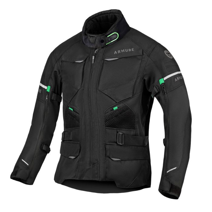 CHAQUETA ARMURE LAMBERT WATERPROOF LADY BLACK / MINT