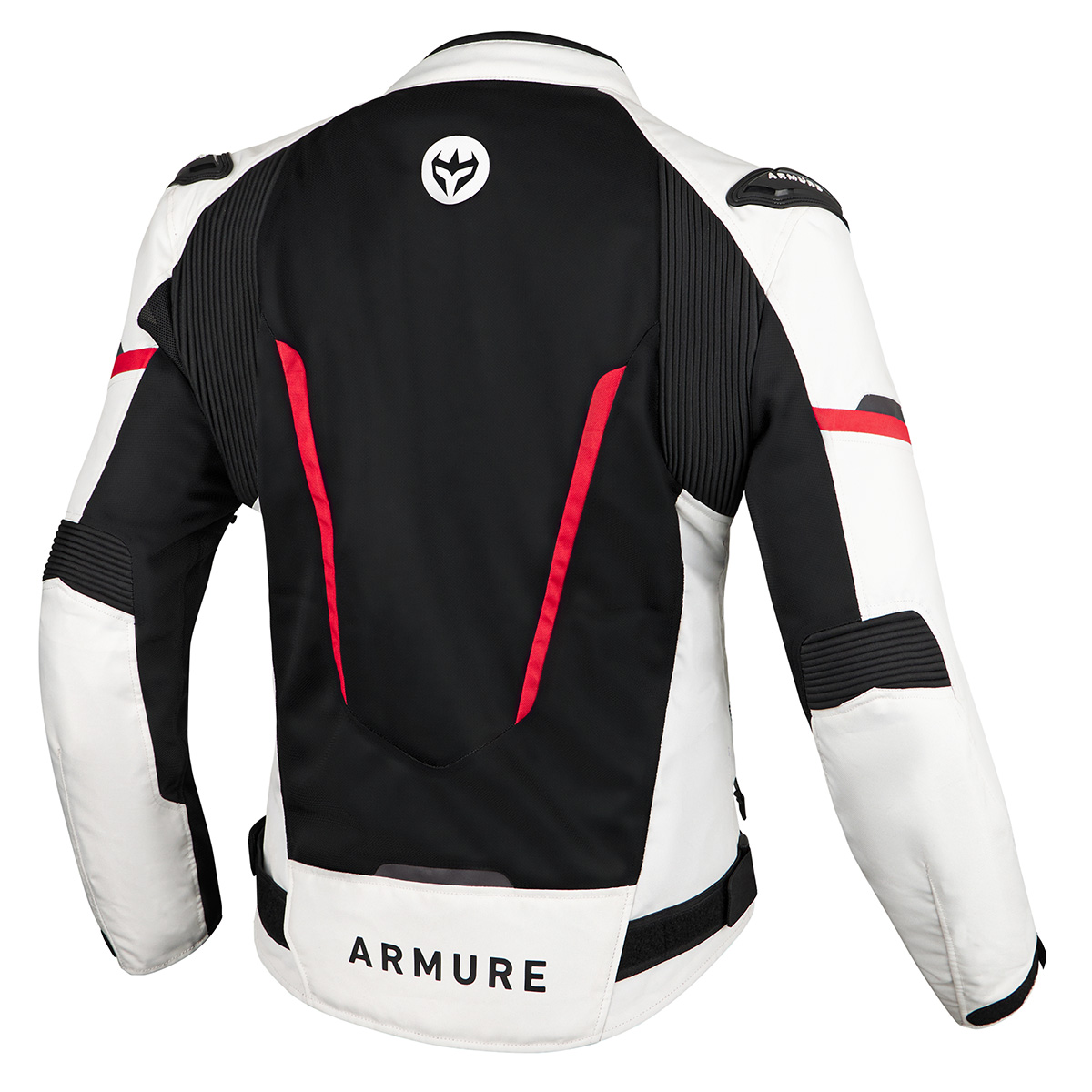 CHAQUETA ARMURE ASTRID WATERPROOF AA WHITE/BLACK/RED - Imagen 2