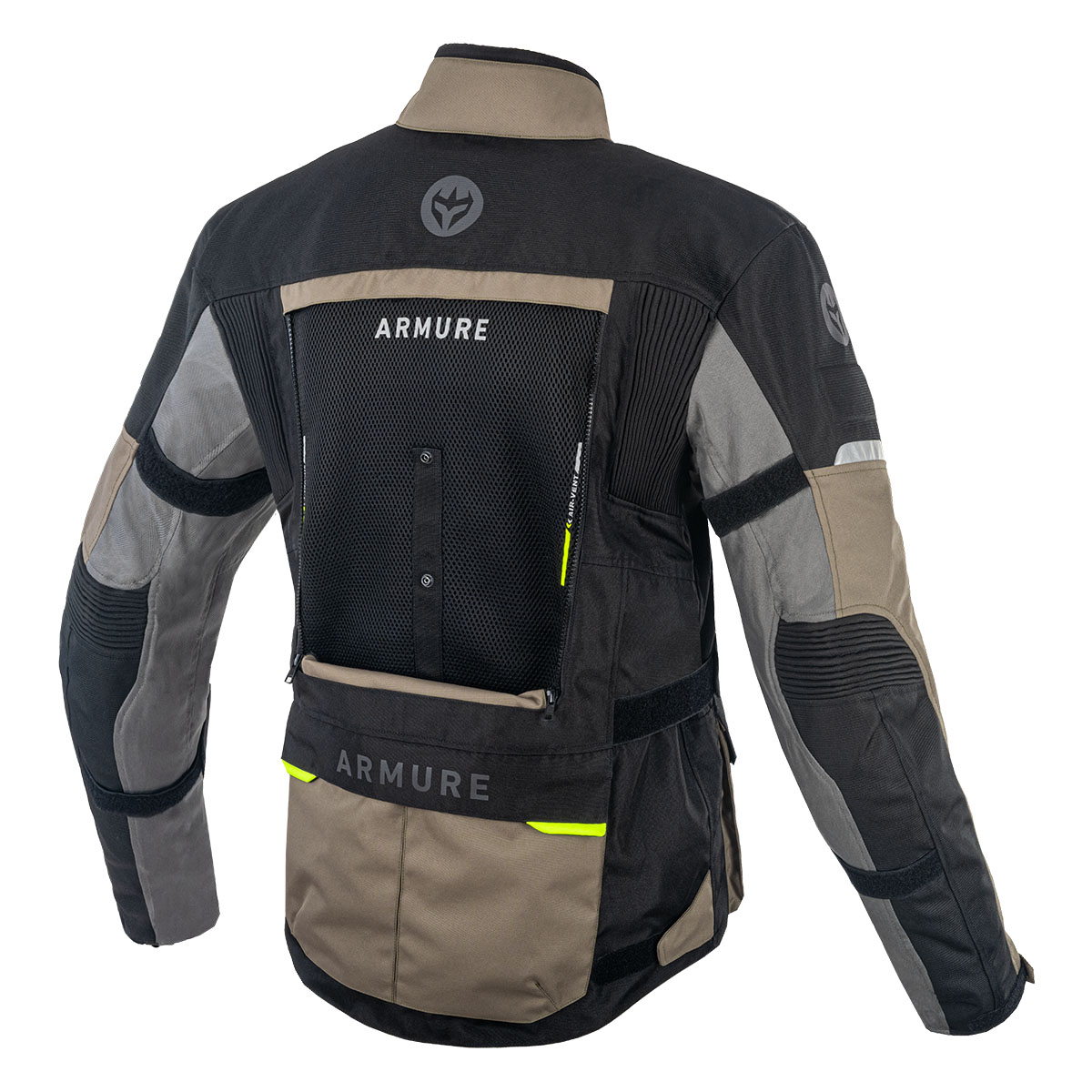 JACKET ARMURE HAROLD WATERPROOF AA BLACK/SAND/GREY - Image 4